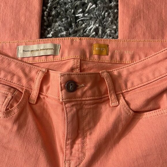 Pilcro & The Letterpress Anthropology Crop Stet Pink 27 - Picture 3 of 4